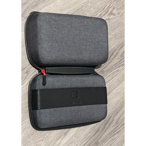 Official Nintendo Switch Deluxe Travel Carry Case Storage Organizer Gray